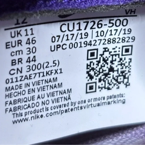 Nike Dunk Low Retro SP Plum 2020 Size 12 - Picture 6 of 8